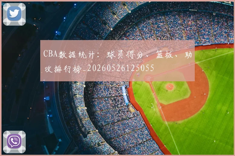 CBA数据统计：球员得分、篮板、助攻排行榜_20260526125055